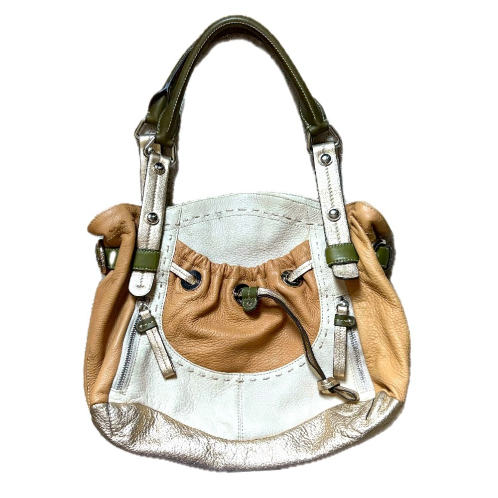 Y2K B. Makowsky Lisbon Slouchy Leather Shoulder Bag